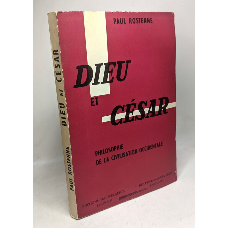 Dieu et César- Philosophie de la civilisation occidentale