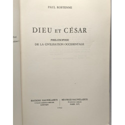 Dieu et César- Philosophie de la civilisation occidentale