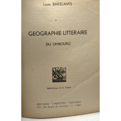 Géographie littéraire du Limbourg / bibliothèque de la Cigale