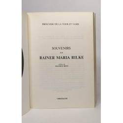 Souvenirs sur r.m. rilke