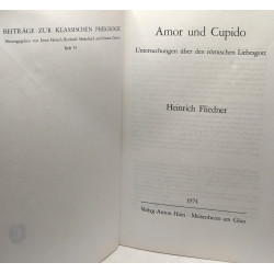 Amor und Cupido: Untersuchungen über den roömischen Liebesgott...