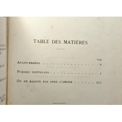 Poésies nouvelles - appendice: on ne badine pas avec l'amour