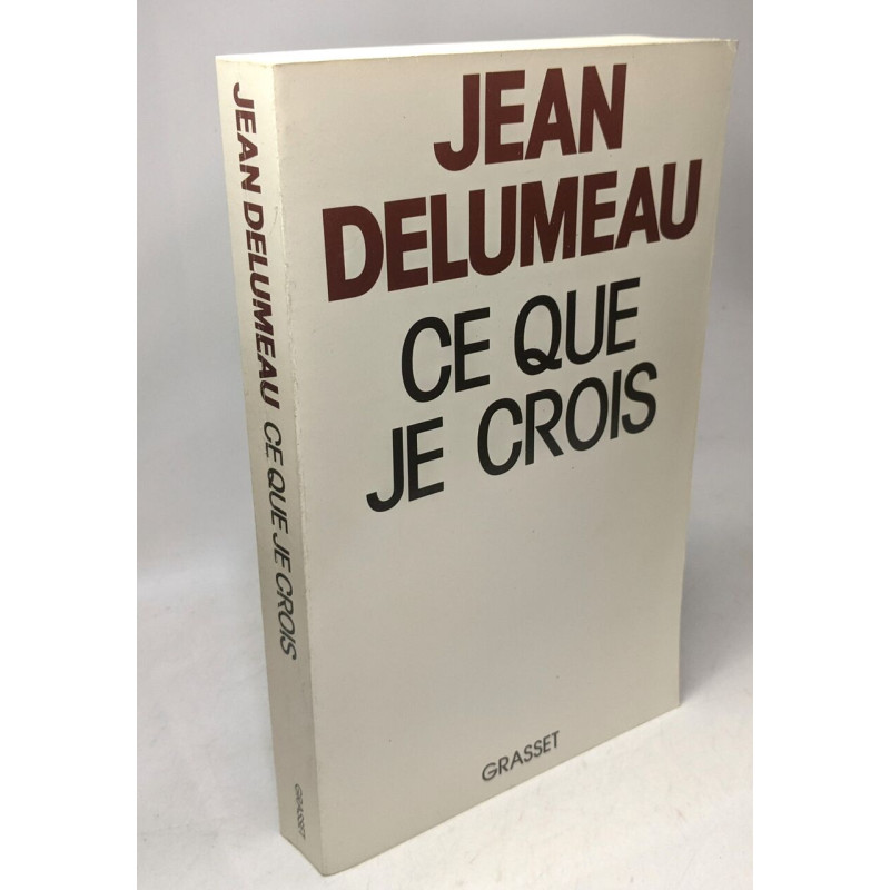Ce que je crois