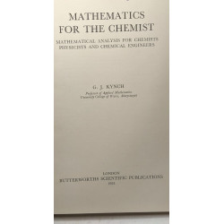 Mathematics for the Chemist - mathematical analysis for chemists...