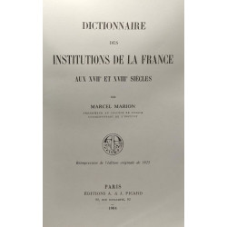 Dictionnaire des institutions de la France aux XVIIe et XVIIIe siècles