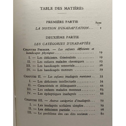 L'enfance inadaptée - problème médico-social- Coll. Paideïa