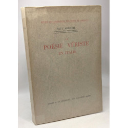 La poésie vériste en Italie - études de littérature étrangère et...