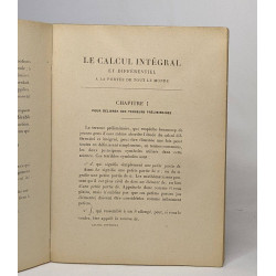 Le calcul intégral et différentiel à la portée de tout le monde