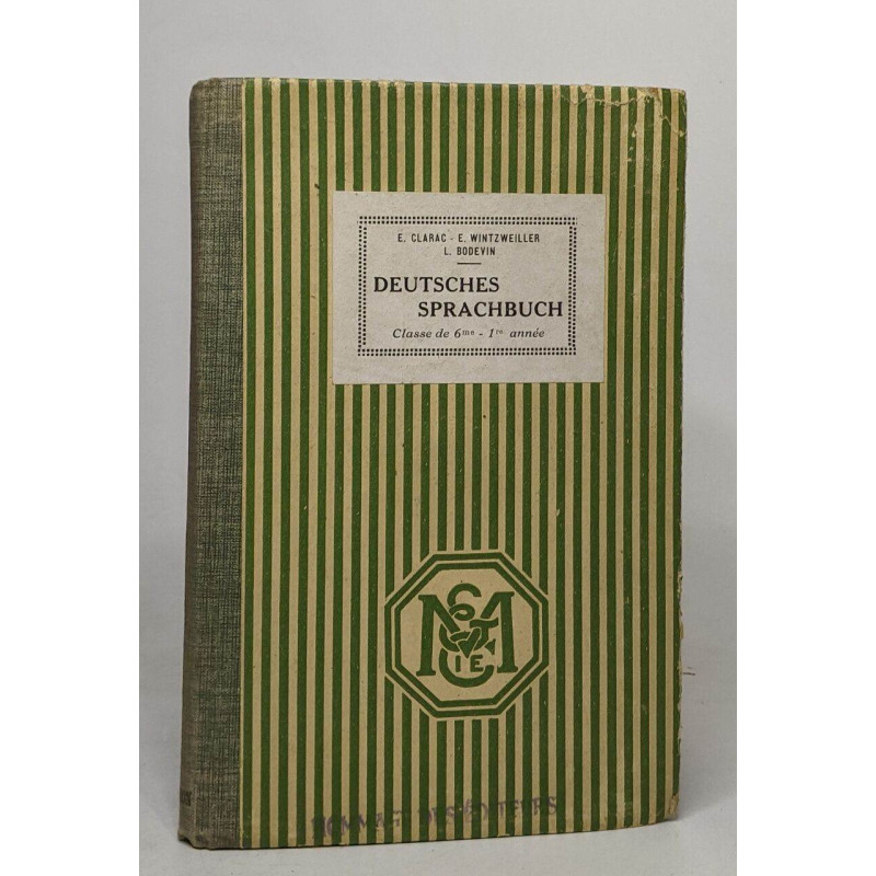 Deutsches sprachbuch classe de sixième