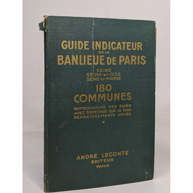 Guide de la banlieue de paris - indicateurs des rues de 180 communes
