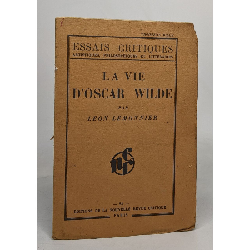 La vie d'oscar wilde