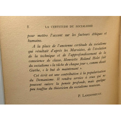 La certitude du Socialisme