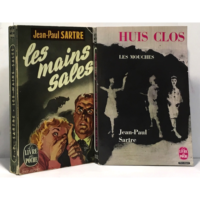 Les mains sales + les mouches --- 2 livres