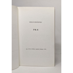 D'atelier n° 6-7 - Szentkuthy Miklos - Prae