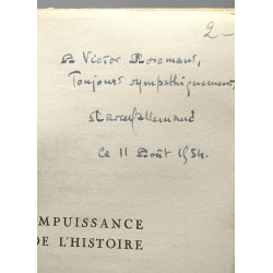 Impuissance de l'Histoire / études sur le devenir social