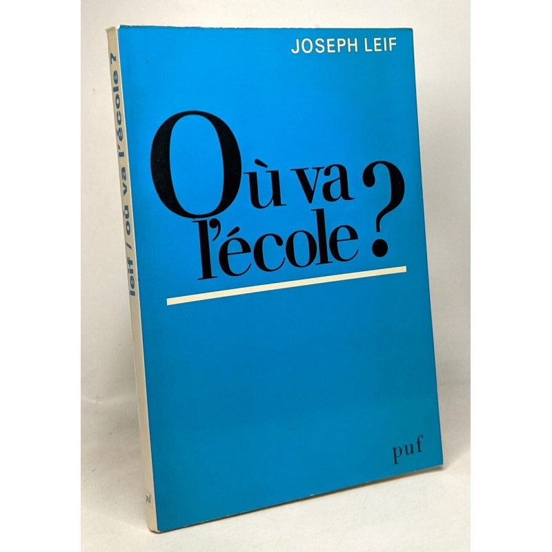Où va l'école