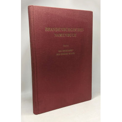 Brandenburgisches namenbuch - Teil 2 die ortsnamen des kreises belzig
