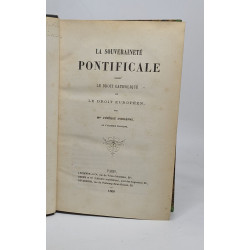 La souveraineté pontificale selon le droit catholique et le droit...