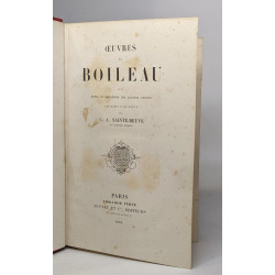 Oeuvres de boileau - avec notes et imitations des auteurs anciens