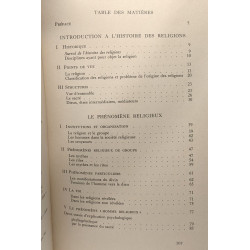 Le phénomène religieux - introduction à l'histoire des Religions |...