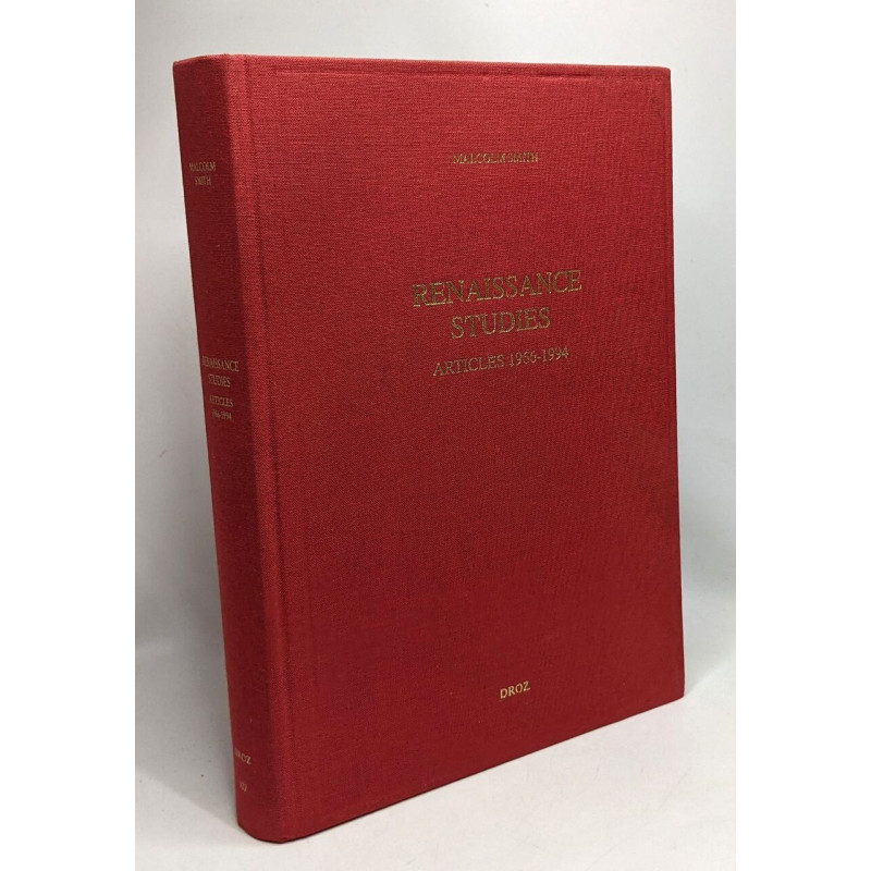 Renaissance Studies Articles 1966-1994