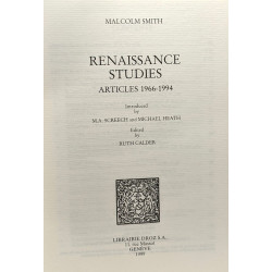 Renaissance Studies Articles 1966-1994