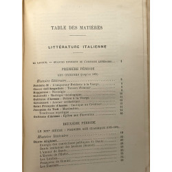 Italie-Espagne - histoire littéraire notices biographiques et...