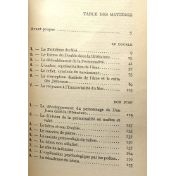 Don Juan et le double - études psychanalytiques