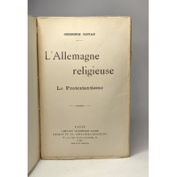 L'Allemagne religieuse - Le protestantisme