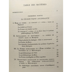 L'être et la forme selon Platon - essai sur la dialectique...