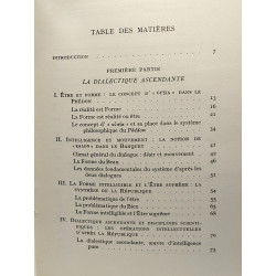 L'être et la forme selon Platon - essai sur la dialectique...