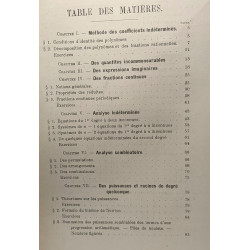 Compléments d'algèbre élémentaire à l'usage de l'enseignement...