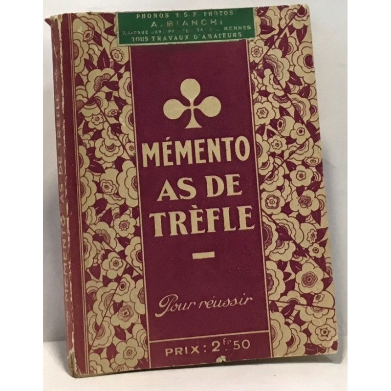Traité élémentaire de photographie - Mémento as de trèfle - pour...