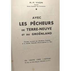 Avec les pêcheur de Terre-Neuve et du Groënland