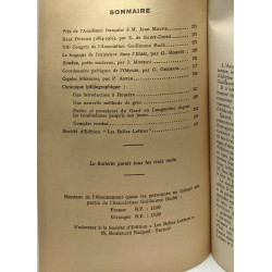 Bulletin de l'association Guillaume Budé (revue de culture...