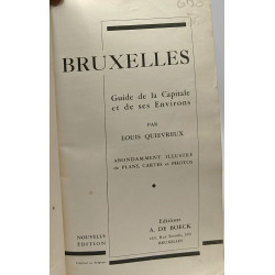 Bruxelles - guide de la Capitale et de ses environs - plans cartes...