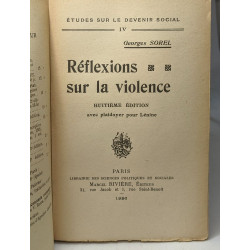 Réflexions sur la violence - 8e édition avec plaidoyer pour Lénine...