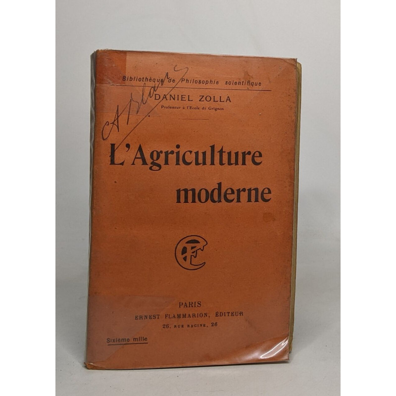 L'agriculture moderne