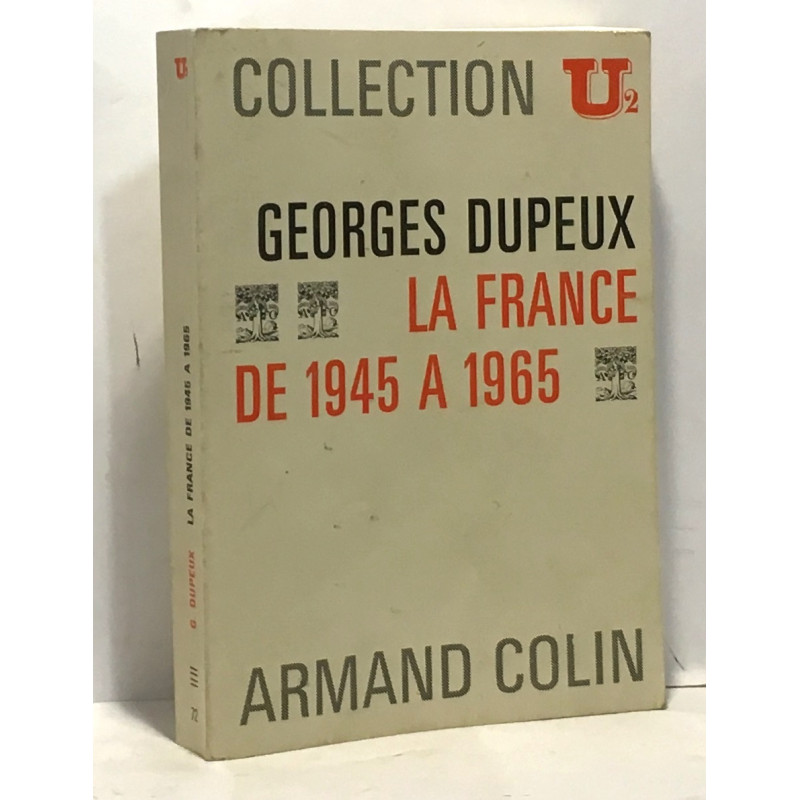 La france de 1945 à 1965 - collection U