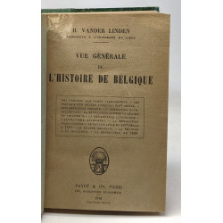 Vue générale de l'histoire de Belgique