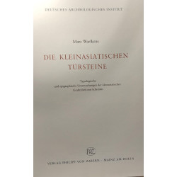 Die kleinasiatischen Türsteine - Typologische und epigraphische...