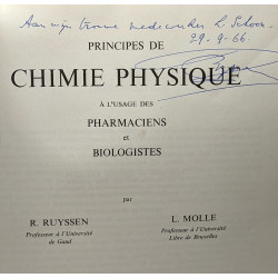 Principes de chimie physique à l'usage des pharmaciens et biologistes