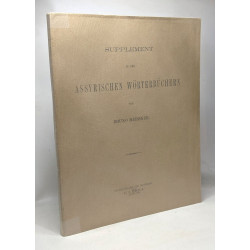 Supplement zu den Assyrischen wörterbüchern