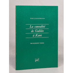 La causalité de Galilée à Kant