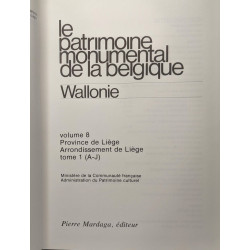 LIEGE ARRONDISSEMENT Tome 8 volume 1 + volume 2 --- L patrimoine...