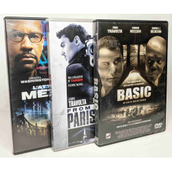 3 DVDs avec John Travolta: From Paris with love+ Basic (+...