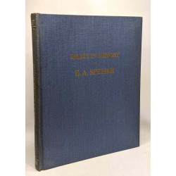 Essays in memory of E.A. Speiser - american oriental series volume 53