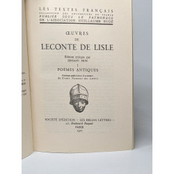 Oeuvres de Leconte de Lisle - poèmes antiques