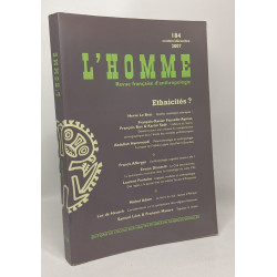 Revue L'Homme numéro 184 Ethnicités ? - octobre/décembre 2007