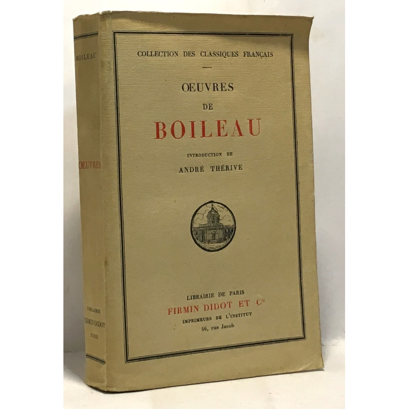 Oeuvres de Boileau - introduction de André Thérive